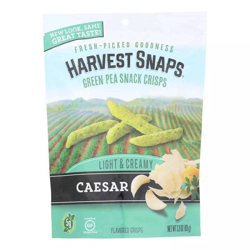 Harvest Snaps Snack Crisps Caesar 3.3 Oz (Pack Of 12)