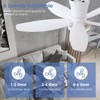 Surtime Ceiling Fans with Lights-36 Low Profile Ceiling Fan with