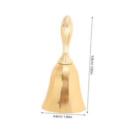 jojofuny Elegant Metal Call Bell for Restaurant and Bar Decorative Desktop Service Bell with Classic Design for Games Alarms and Teaching and Practical Use