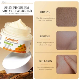 Turmeric Face Cream - Natural Anti-Aging Cream, Dark Spot Corrector, Fine Lines Eraser & Firming Treatment for Radiant Results - Brightening Skin Care Essential