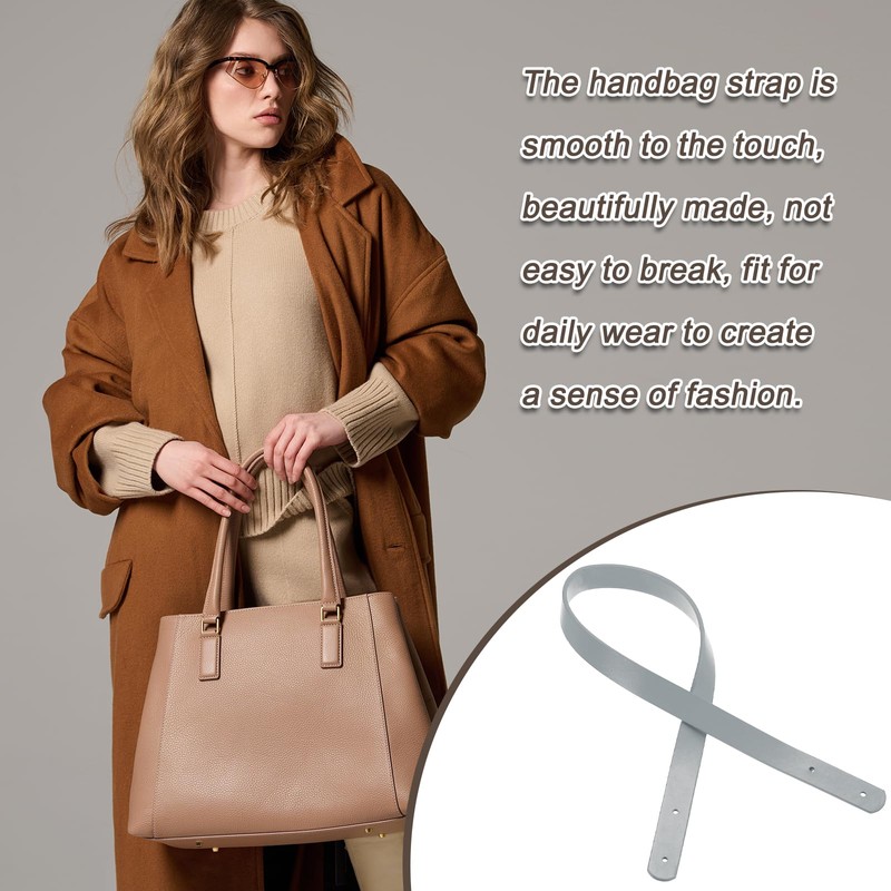 sourcing map 2pcs 24 Inch (60cm) Leather Purses Straps Handbag