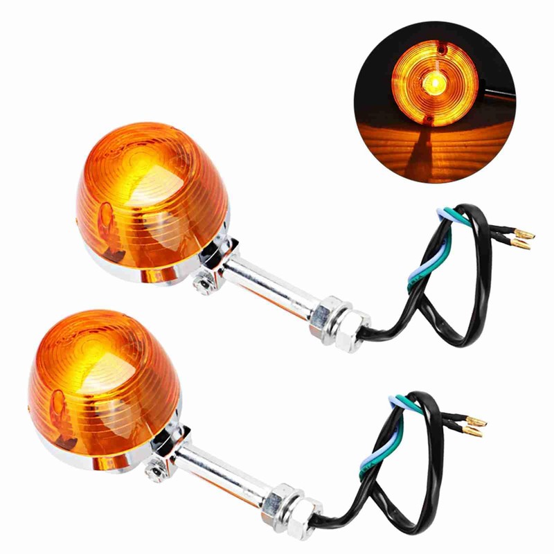 2PCS 12V Turn Signal Light 8mm Superior Durable Easy Install