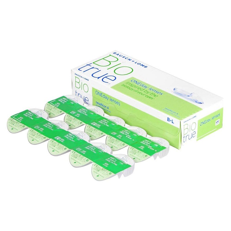 Biotrue, ONEday, clear, 30, BC 8.6 millimeters, DIA 14.2 millimeters,