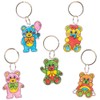 Baker Ross FE358 Teddy Bear Shrink Film Key Ring -