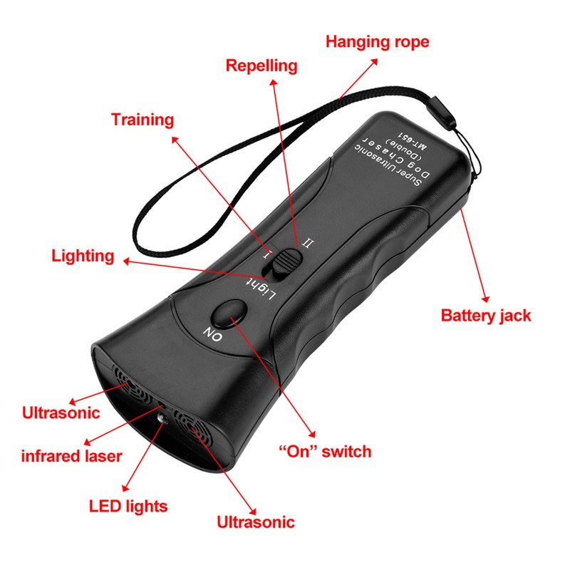 Enhanced Ultrasonic Repelling Dogs Electronic Training Tools Dog Chaser Stop