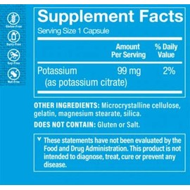 The Vitamin Shoppe Potassium Citrate 99MG, Supports Cardiovascular & Cellular Health (300 Capsules)