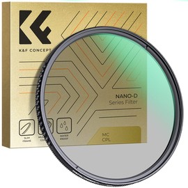 K&F Concept 46mm Circular Polarizing Filter CPL Lens Filters Polarizer(Nano-D Series)