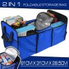 Blue,Rear Trunk Organizer Storage Box Bin Cooler Bag Collapsible Car