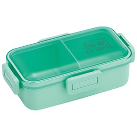 Skater PFLB6AG-A Bento Box, 17.9 fl oz (530 ml), 1-Tier, Women's, Made in Japan, Leak-Resistant 4-Point Lock Lunch Box, Dishwasher Safe, Microwave Safe, Nuance Color, Blue Yellow