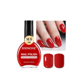 JODSONE Manicure 16.5ml Large Capacity Fast Dry Red Long Lasting Low Odor No Self Nail UV/LED Light Needed
