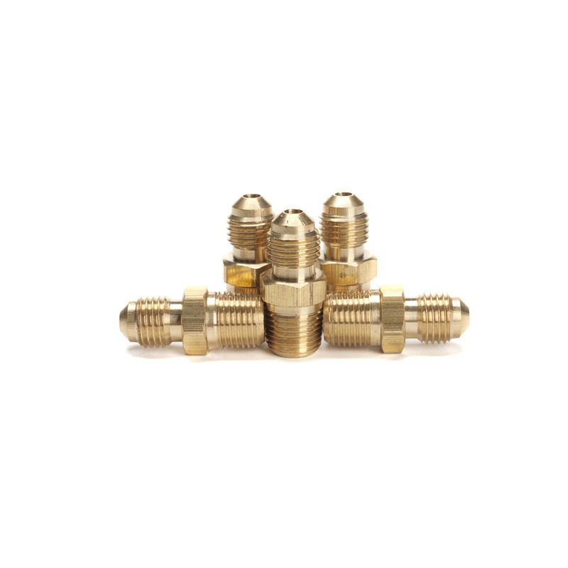 LTWFITTING Brass 45 Degree Flare 3/16" OD x 1/8" Male