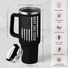 SANDJEST Best Dad Ever Tumbler 40oz Stainless Steel Insulated with