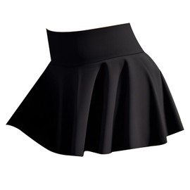 BMYUK Pleated Tennis Skirt High Waist with Shorts Pockets Women's Pleated Tennis Athletic Golf Black
