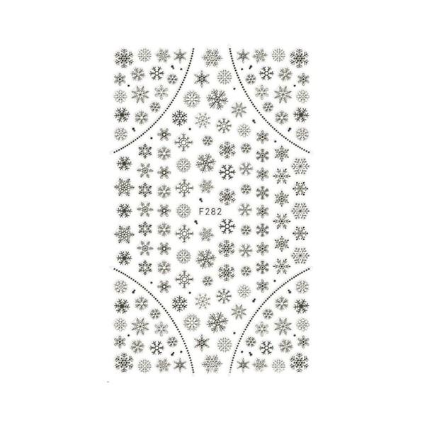 Generic Snowflake Snowman Christmas New Year Winter Art Nail Sticker