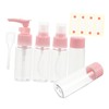 Healeved 7pcs Portable Leakproof Travel Containers Toiletry Bottles Set Squeezable