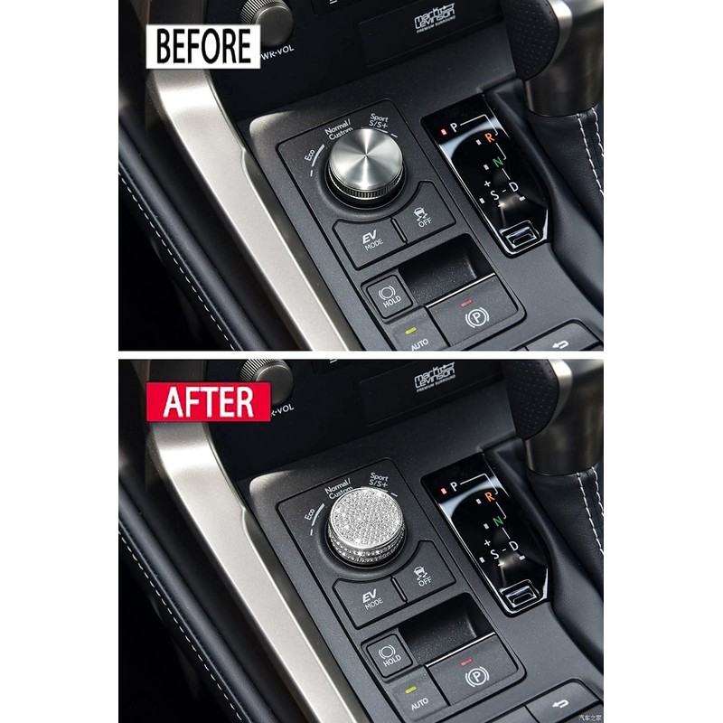Driving Mode Select Switch Knob Covers Crystal Decals Stickers Compatible