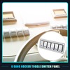 X AUTOHAUX 6 Gang Rocker Switch Panel 3 Pin on