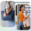 PATIKIL Keychain Wristlet Wallet, Leather RFID Blocking Credit Card Holder