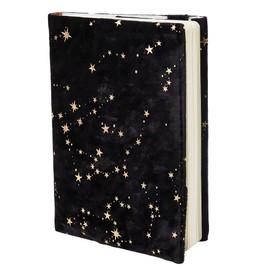 SUPERFINDINGS A5 Book Covers 21 x 15 cm Velvet Star Book Covers Fabric Book Covers Soft Fabric Book Protector for Hardcover Roman Notebooks Readers Lovers Gift Accessories