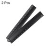 HARFINGTON 2pcs Folding Straight Ruler 30cm Metric Aluminum Alloy Protractor