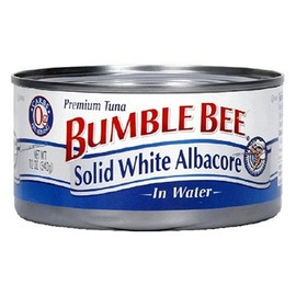 Bumble Bee Solid White Albacore in Water, 12-Ounce Can (Pack of 6)