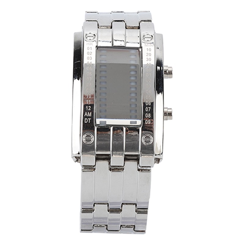 Men's Watch Fashion Exquisite Waterproof Alloy Men's LED Watch with