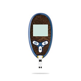 MightySkins Skin Compatible with Abbott Freestyle Lite - Brown Linen | Protective, Durable, and Unique Vinyl Decal wrap Cover | Easy to Apply, Remove, and Change Styles | Made in The USA