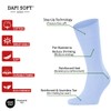 Dafi soft 4 Pairs Men's Seamless Toe Cotton Socks -