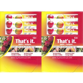 That's It Fruit Bars, Apple and Mango, Pack of 24 (2 Cases)