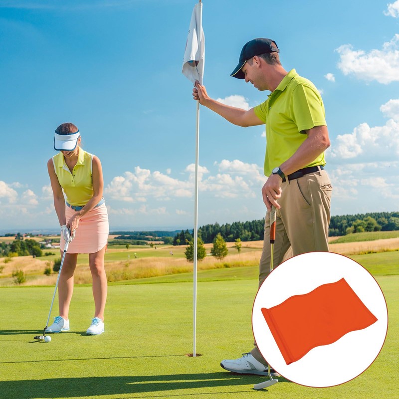 TIXIPEM Golf Flag with Tube Inserted [1pcs] - Nylon Putting