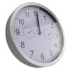 Wall Clock, Silent Movement with Temperature Display and Humidity, Modern,
