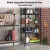 Himix Storage Shelves with 20 Hooks, 5-Tier Collapsible Organization Storage