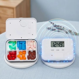 Dietary Supplement, Portable Pill Case taimeo alram Mini yak Storage Case alyak Organizer for daily wellness routines, capsules tablets powder or sticks
