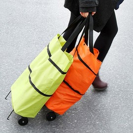 idea portable Shopping Cart/Foldable/Market Basket/Hand Cart Green 3ea