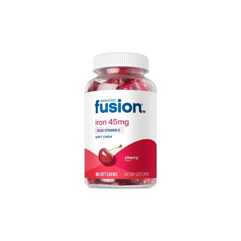 Bariatric Fusion Hierro Vitamina C Masticable 60 Chews Cereza Nutricional