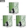 Aeici Shower Curtain 90x180cm Shower Curtain Washable Bamboo Green Pebble