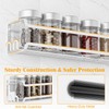 LUCYCAZ 2 Pack Wall Mounted Spice Rack with 8 Hooks,