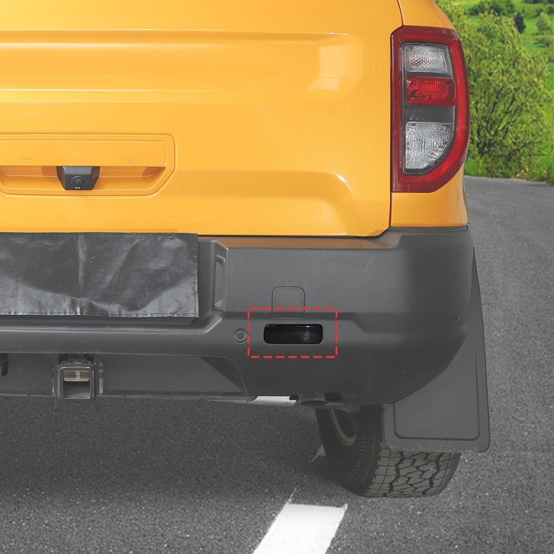 RT-TCZ Smoked Black Rear Fog Light Lamp Trim Cover Decoration