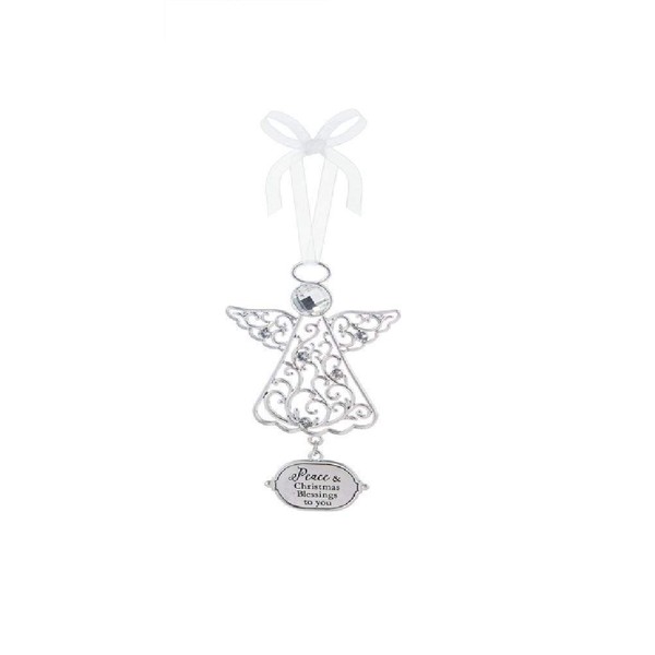Ganz Hanging Ornament - Peace & Christmas Blessings to you