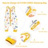 FLYISH DIRECT Baby Sleeping Bag with Feet, 100% Cotton Summer
