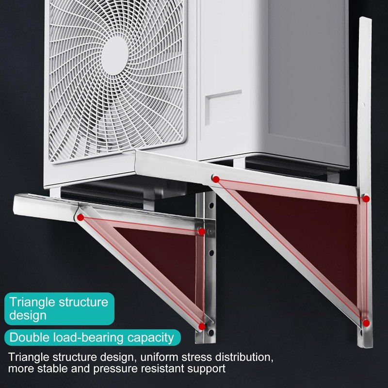 Mini Split Wall Mounting Bracket for 9000-36000 BTU Condenser, POIUNA