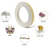 Rubber Seal 2 x 3 m for P-Profiles, White (P-Profile,
