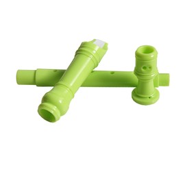 Farcaya 2-Piece Soprano Recorder Instrument for Beginners German Style C Key 8 Hole Descant with Clean Rods Storage Case (Green+Pink)