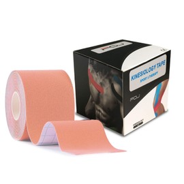 Kinesiology Theraeputic Tape Physio for Athletic Sports Recovery Pain Relieve Strong Adhesion Waterproof Original Cotton Uncut 2 Inch x 16.4 Feet (Beige)