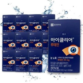 Chong Kun Dang [Chong Kun Dang] iClear Lutein 500mg Eye Health Cha Inpyo 30 Capsules / [종근당] 아이클리어 루테인 500mg 눈건강 차인표 30캡슐 X 12 TB (30680677) 기본