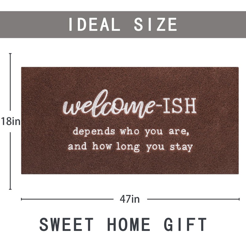 Large Rug for Hallway Welcome Mat for Front Door Entryway