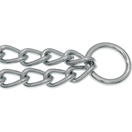 Two Dog Leash Coupler Chain with Swivel Snap Hook for Pet Leash, Metal Dog Chain, Iron Chain, one to Two Double Ended Leash, Two in one (Silvery, 4.0MM *70CM)