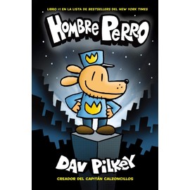 Dav Pilkey Hombre Perro Dog Man Gift Set Includes Hardcover Book Spanish Edition – Dog Man Book #1, MerryMakers Dog Man Plush Book Character, and How to Draw Dog Man Page