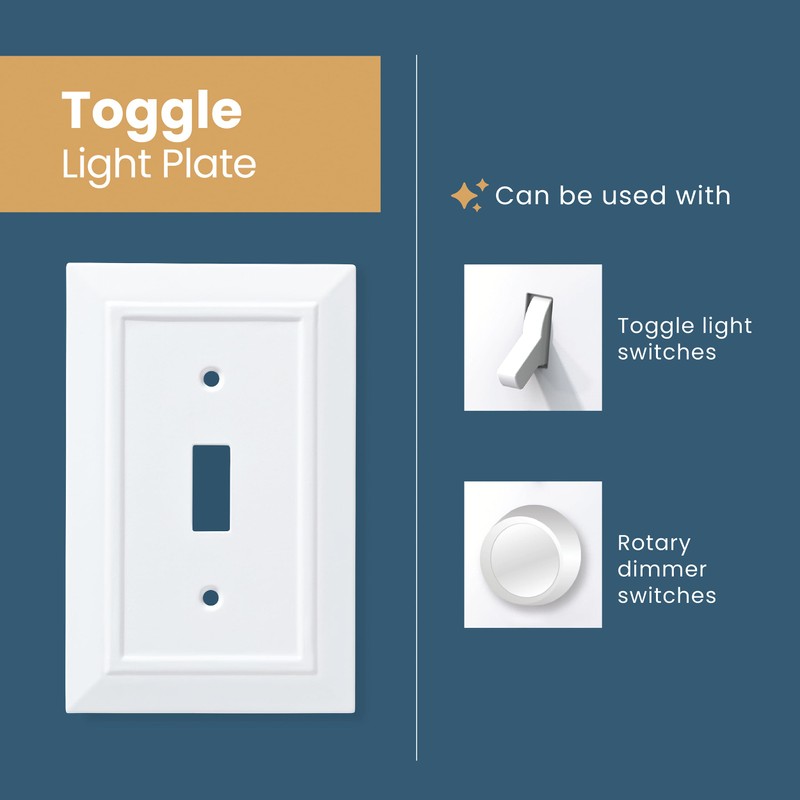 Franklin Brass Classic Architecture (1-Pack) Decorative Light Switch Cover Wall
