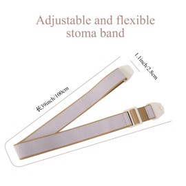 CYMNER 3 PCs Einstellbare stoma gürtel - Befestigt sicher an Stoma-Taschen(stoma zubehör), verhindert das Verziehen des Chassis, geeignet für die postoperative Versorgung nach Colostomy